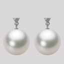 南洋真珠 パール ピアス 14mm 白蝶 真珠 ピアス K18WG ホワイトゴールド 18金 レディース NW00014R21WH0617W0 ムーンレーベル ...