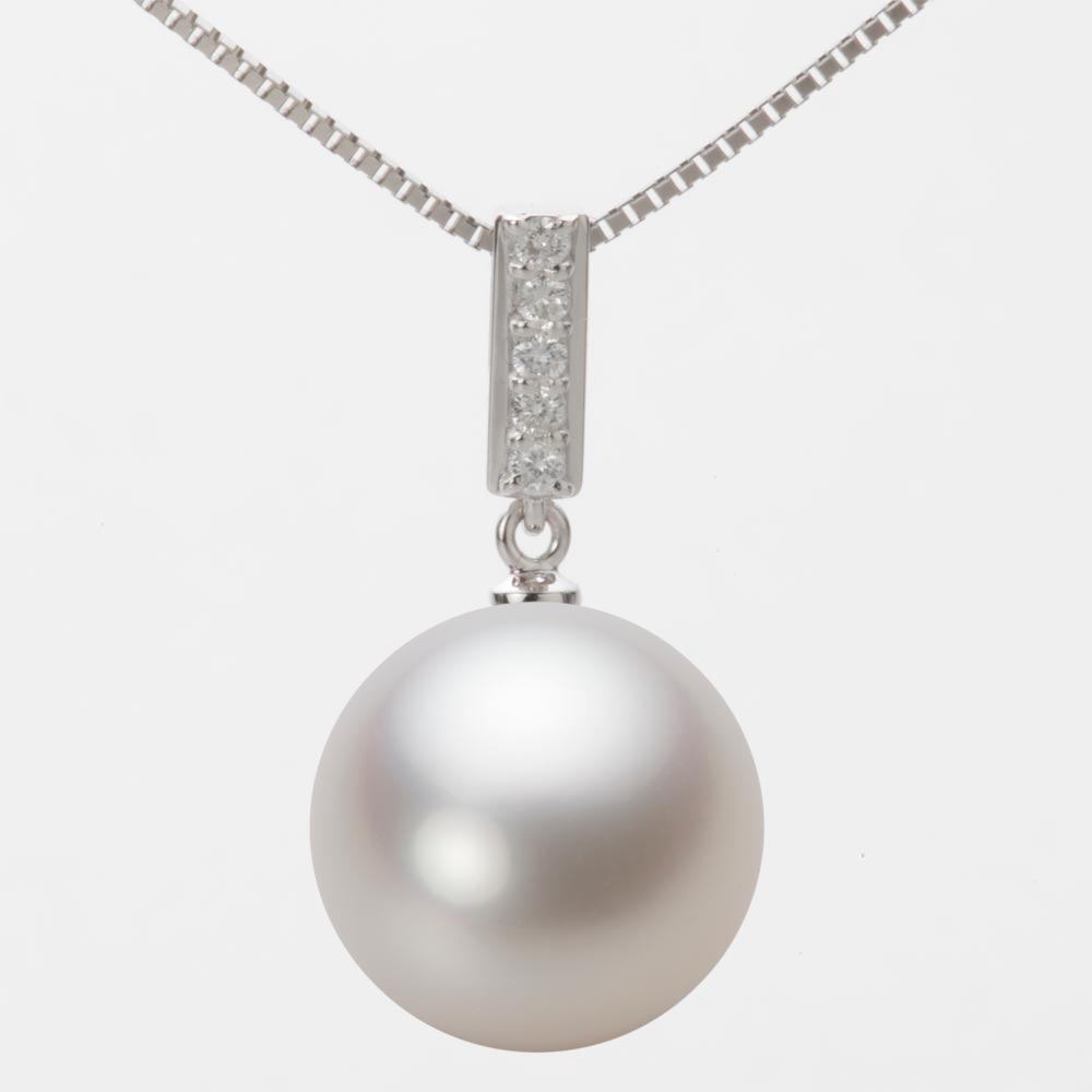 南洋真珠 パール ペンダント トップ 14mm 白蝶 真珠 ペンダント トップ K18WG ホワイトゴールド 18金 レディース NW00014R23WH0314W0-T ムーンレーベル Moon Label