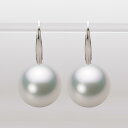 南洋真珠 パール ピアス 15mm 白蝶 真珠 ピアス K18WG ホワイトゴールド 18金 レディース NW00015R11WH0716W0 ムーンレーベル ...
