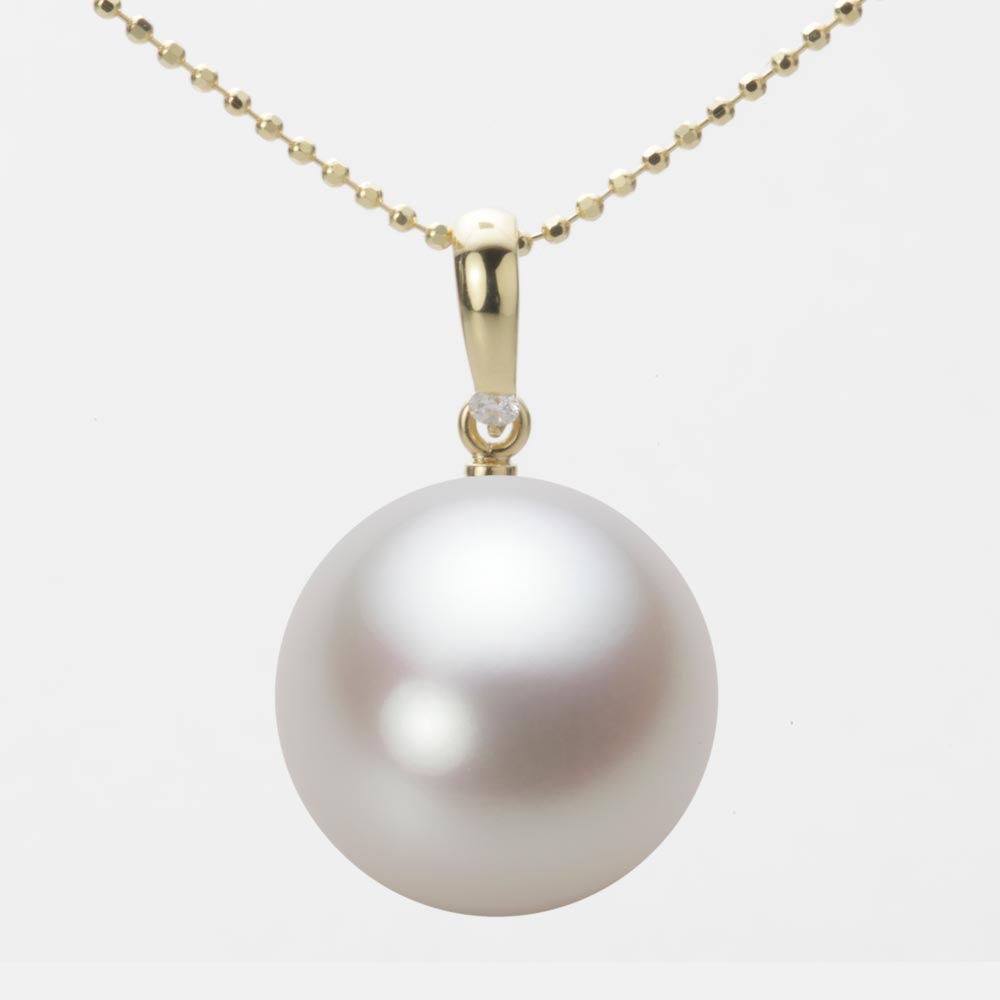【ポイント10倍】 南洋真珠 パール ペンダント トップ 15mm 白蝶 真珠 ペンダント トップ K18 イエローゴールド 18金 レディース NW00015R23WH01500Y-T ムーンレーベル Moon Label