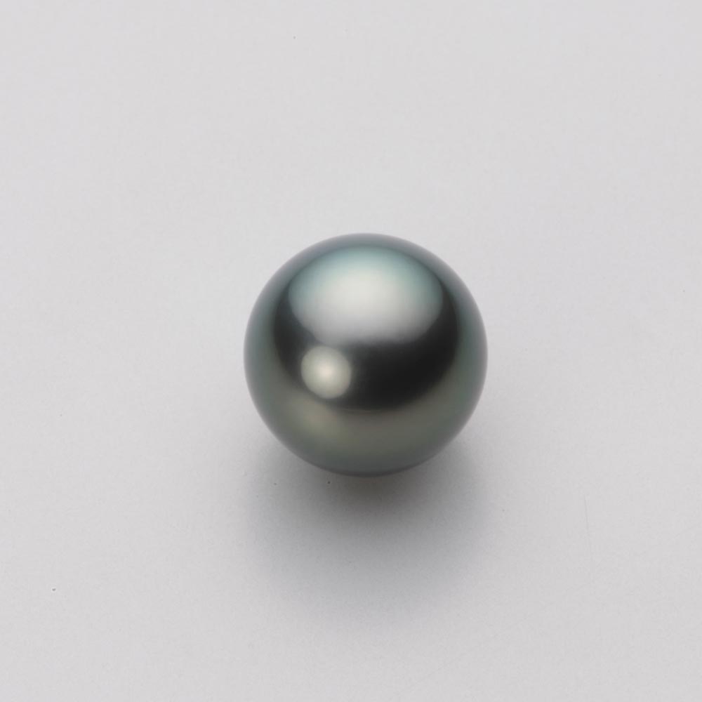 ブラック パール ペンダント トップ 10mm 黒蝶 真珠 ペンダント トップ K18 イエロ...