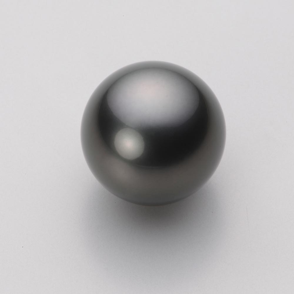 ブラック パール ペンダント トップ 14mm 黒蝶 真珠 ペンダント トップ K18 イエロ...
