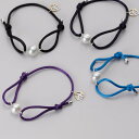 メンズ ブレスレット 12 colors ホワイト パール コード ブレス メンズ MEN0705COL-WH-000M ムーンレーベル Moon Label(4)