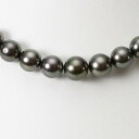 ブラックパール ネックレス 8-10mm 黒蝶 真珠 ネックレス レディース GB01008R22PC000000 ムーンレーベル Moon Label