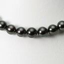 ブラックパール ネックレス 8-10mm 黒蝶 真珠 ネックレス レディース GB01008R31BK000000 ムーンレーベル Moon Label