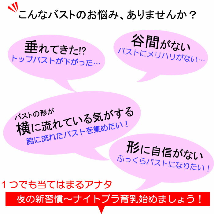 ワイヤレスブラ 育乳 バストアップ ナイトブラ ブラジャー 夜ブラ 産後ブラ ノンワイヤー シームレス 肌触りいい 小胸 育てる 大きいサイズ