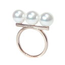 【2000円OFFクーポン配布】TASAKI タサキ バランス ネオ K18PG あこや真珠 リング 約9号位 約5.8g位 [ R-4814-18KSG 指輪...