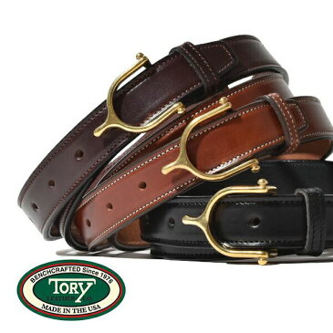 トリーレザー TORY LEATHER シュプール バックル ベルト Spur Buckle Belt Y字フック レザー 本革 牛革 アメリカ製 MADE IN USA