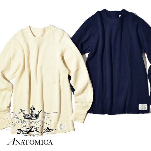 【返品交換送料無料】アナトミカ サーマル カットソー ANATOMICA ロンTEE レイチェルサーマル 11オンス 寒冷地仕様