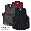 【23日19:00迄 21％OFFクーポン対象】アナトミカ ビーチクロス ベスト BBベスト ウール フリース メンズ ANATOMICA BEACH CLOTH VEST