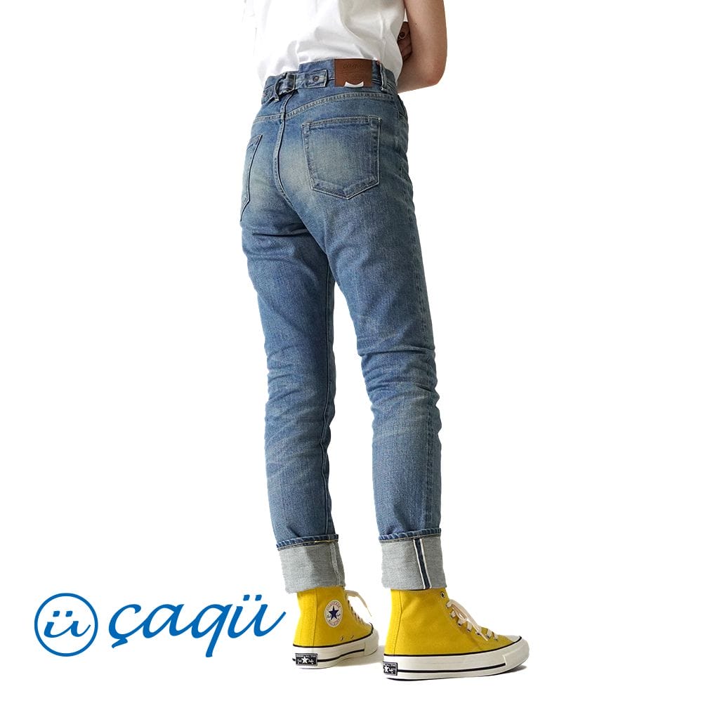 【60％OFF SALE セール】 caqu サキュウ モダン ペンシル ジーンズ デニムパンツ 3years 04712 ユーズド レディース デニム パンツ 日本製