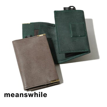 【20%OFFクーポン対象】ミーンズワイル meanswhile 財布 ワックス レザー ミニマルウォレット 本革 牛革 Wax Leather Money Clip MW-AC22105