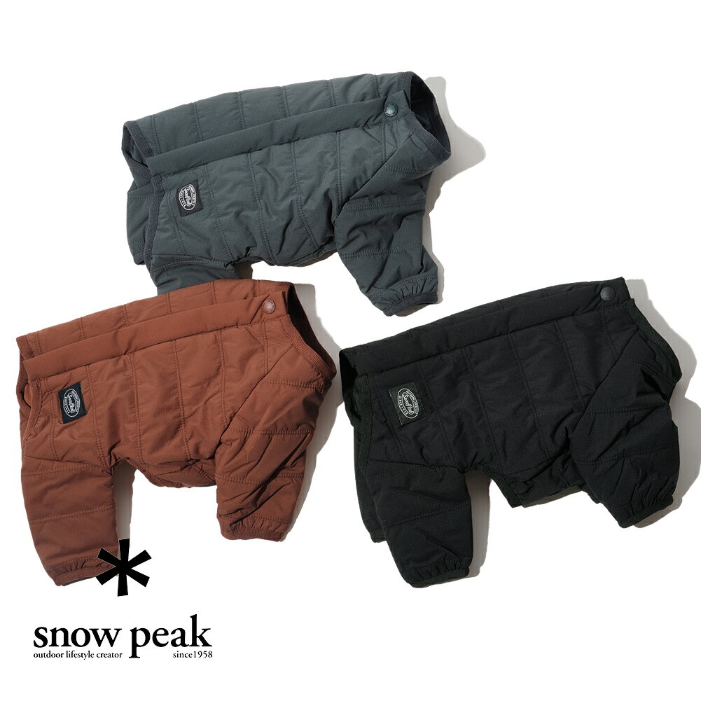 スノーピーク snow peak snowpeak ドッグウェア ジャケット 犬 服 犬用 冬 ドッグ SP Dog Flexible Insulated Jacket DS-22AU00103 Orange Forestgreen Black