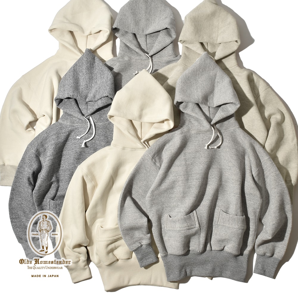 オールドホームステッダー エクストラコットンフリース フード パーカ スウェット フーディ ロングスリーブ 長袖 Olde Homesteader EXTRA COTTON FLEECE EQP002