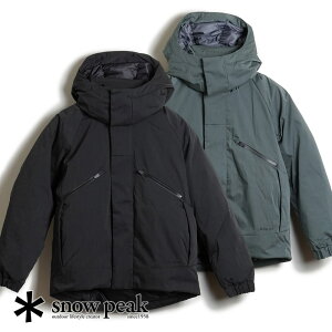 【20％OFFクーポン対象】スノーピーク snow peak snowpeak FR 2L Down Jacket ダウン ダウンジャケット メンズ レディース BLACK FORESTGREEN 黒 ブラック グリーン JK-22AU001