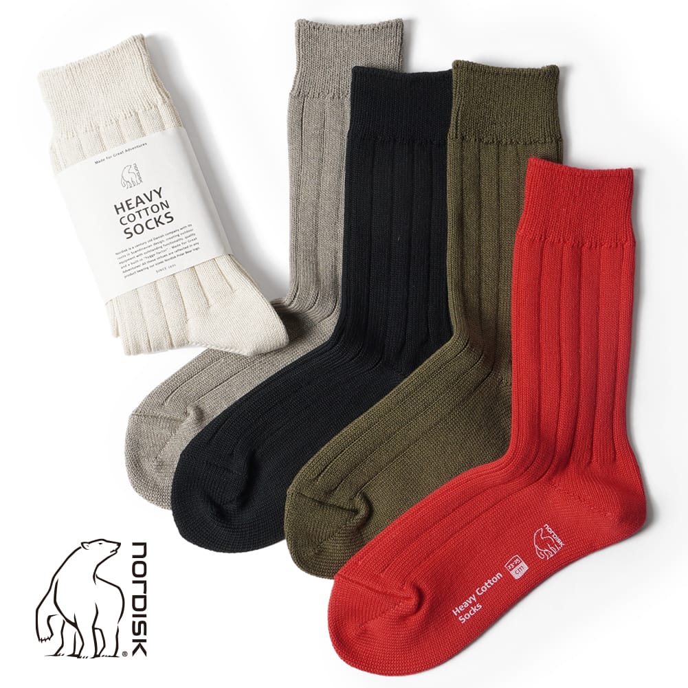 【P20倍】【メール便対応】NORDISK ノルディスク 靴下 HEAVY COTTON SOCKS ヘビー コットン ソックス NU06010