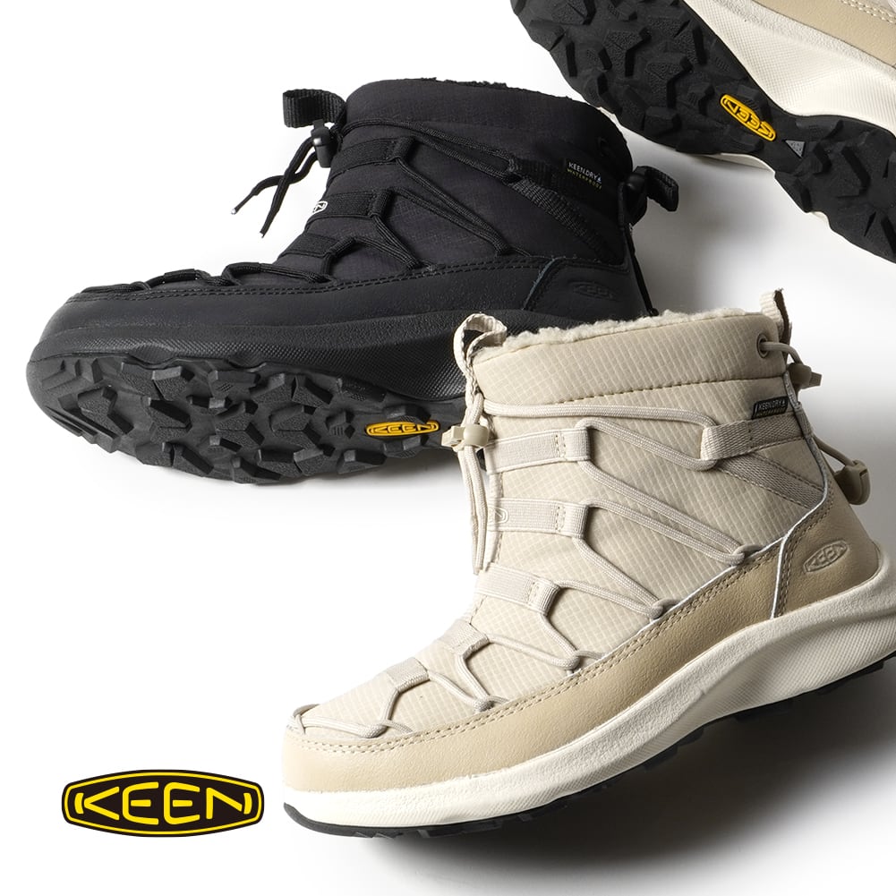 【返品交換送料無料】KEEN キーン ウィメンズ ユニーク スニーク チャッカ ウォータープルーフ 防水ウインタースニーカー 冬靴 スノトレ スノーブーツ UNEEK レディース 雪 寒地対応