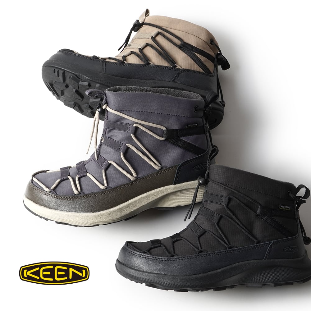 【P10倍】【返品交換送料無料】KEEN キーン メンズ ユニーク スニーク チャッカ ウォータープルーフ 防水ウインタースニーカー 冬靴 スノトレ スノーブー...