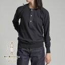 オールドホームステッダー ヘンリーネック ロングスリーブ インターロック フライス インナー カットソー ニット Olde Homesteader HENLEY NECK LONG SLEEVE US001 ギフト プレゼント MADE IN JAPAN 日本製