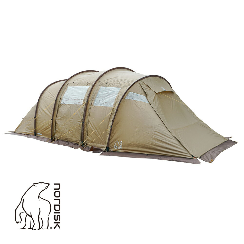 【P20倍】【 スカート付】Nordisk ノルディスク Raisa 6 PU Tent with skirt レイサ6 テント 6人用 2ルーム ウィズスカート ベージュ