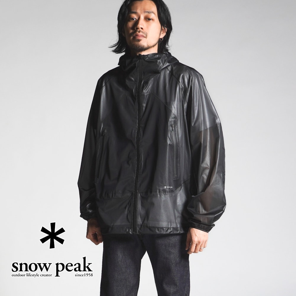 楽天MOONLOID【50％OFF SALE セール 半額】 Snow Peak スノーピーク Light Packable Rain Jacket ライト パッカブル レイン ジャケット シェル JK-22SU006R 防水 防風