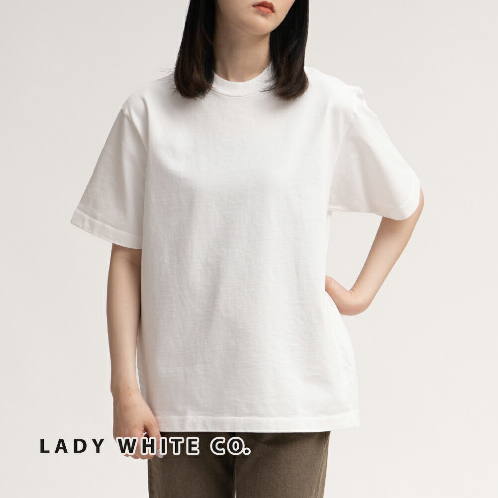 レディホワイト Lady White Co ラグビー Tシャツ LW130T RUGBY T-SHIRT TEE 半袖 白T アメリカ製