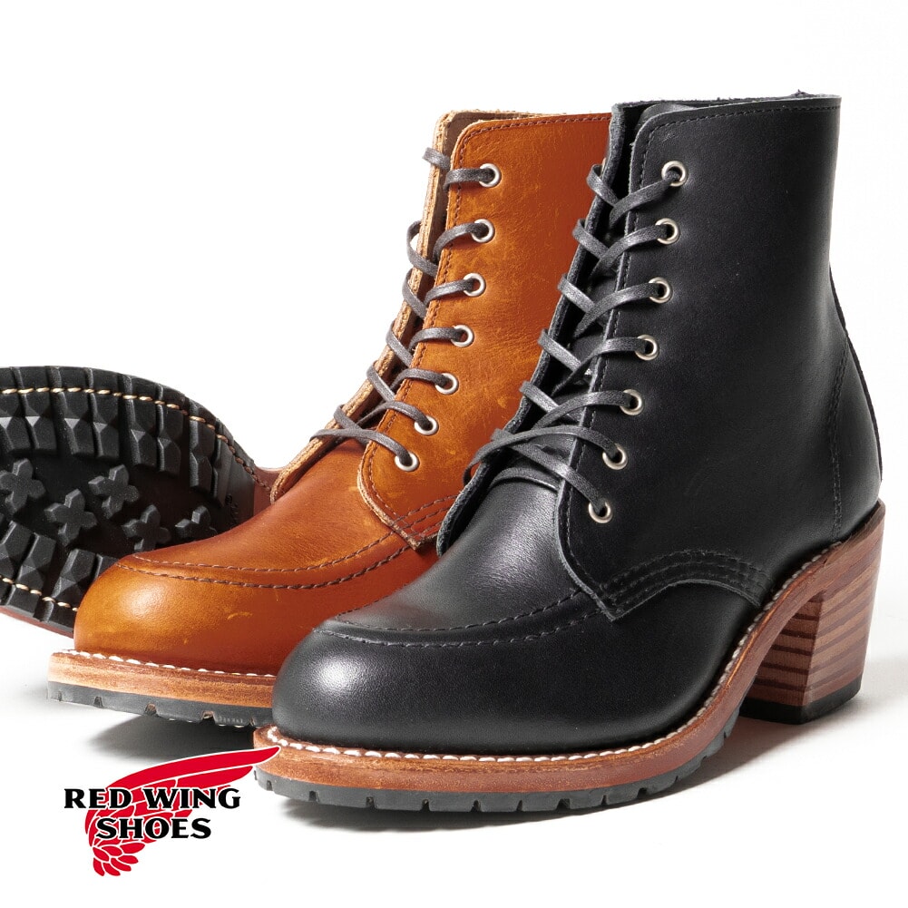 【返品交換送料無料】RED WING(レッドウイング)/CLARA(クララ)/レディース シューズ 革靴 レースアップシューズ ブラック バウンダリー 3405 3404 3404-D オロ レガシー Bワイズ Dワイズ