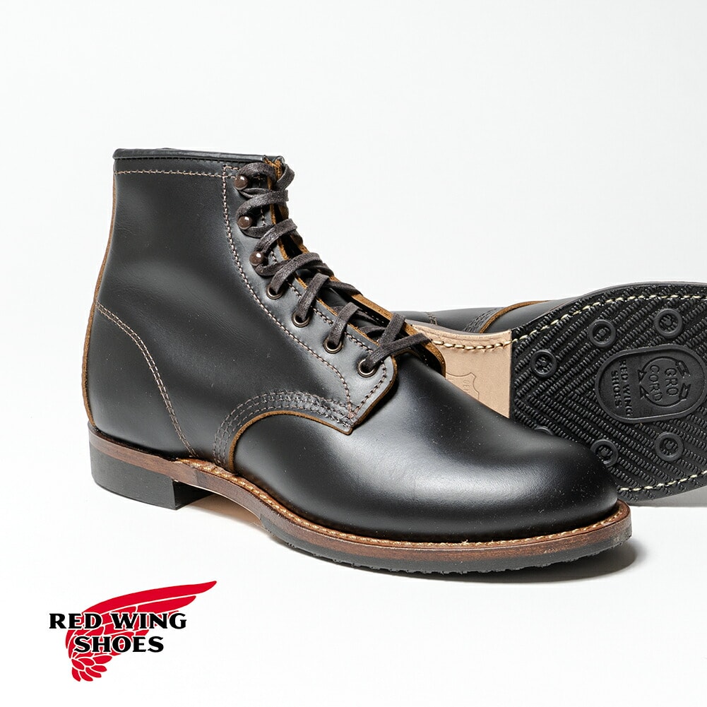 【返品交換送料無料】RED WING(レッドウィング)BECKMAN FLATBOX(ベックマン フラットボックス) 9060 Dワイズ ブーツ 革靴 グッドイヤー 茶芯 レザー メンズ