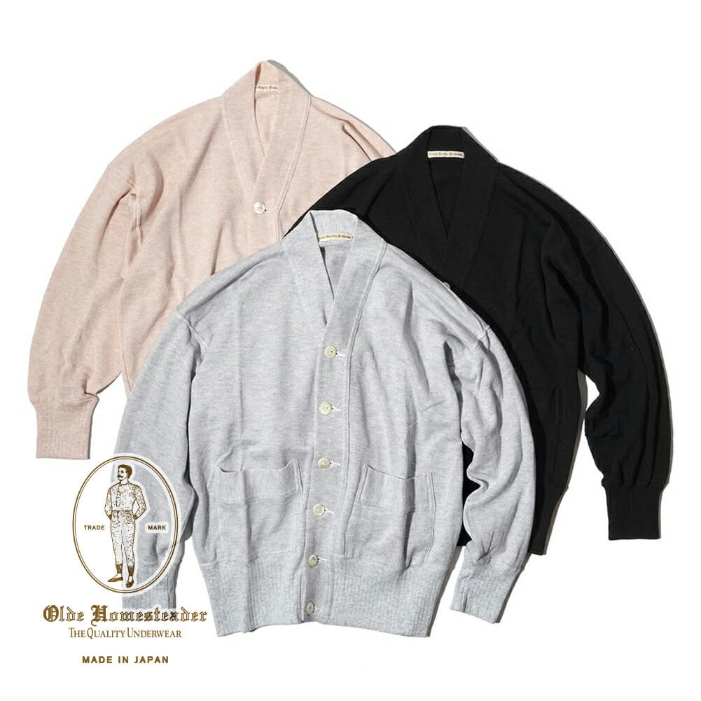 【P10倍】オールドホームステッダー エクストラ コットン ジャージー カーディガン メンズ レディース ユニセックス EXTRA COTTON JERSEY Olde Homesteader EQP003