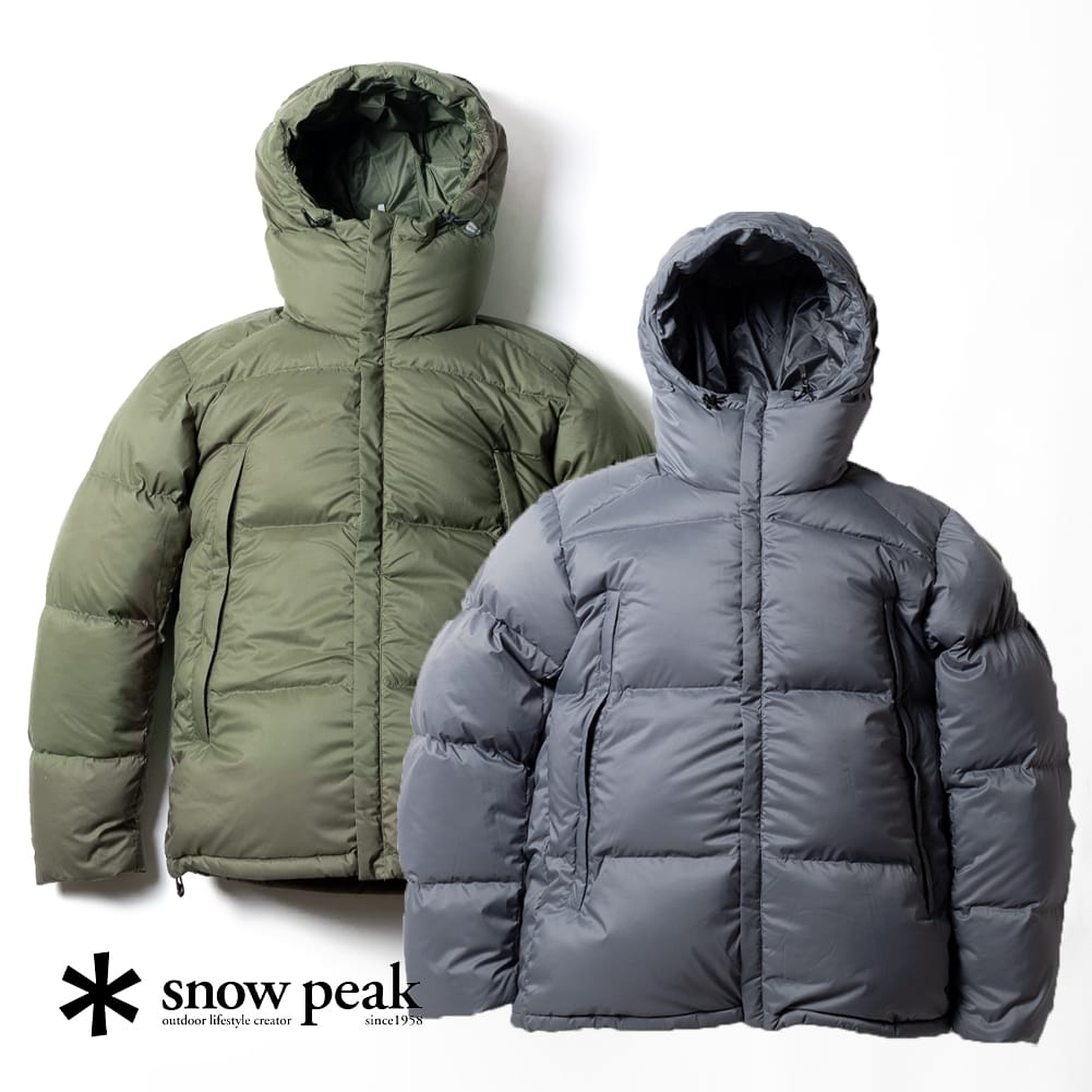 【20％OFFクーポン対象】スノーピーク snow peak snowpeak Recycled Light Down Jacket リサイクル ライト ダウン ダウンジャケット メンズ レディース Black Grey Olive 黒 ブラック jk-22au005