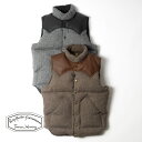 Rocky Mountain Featherbed(ロッキーマウンテン フェザーベッド)/DOWN VEST TWEED(ダウン ベスト ツイード)/ダウンベスト ベスト アウター メンズ 日本製 200-232-11