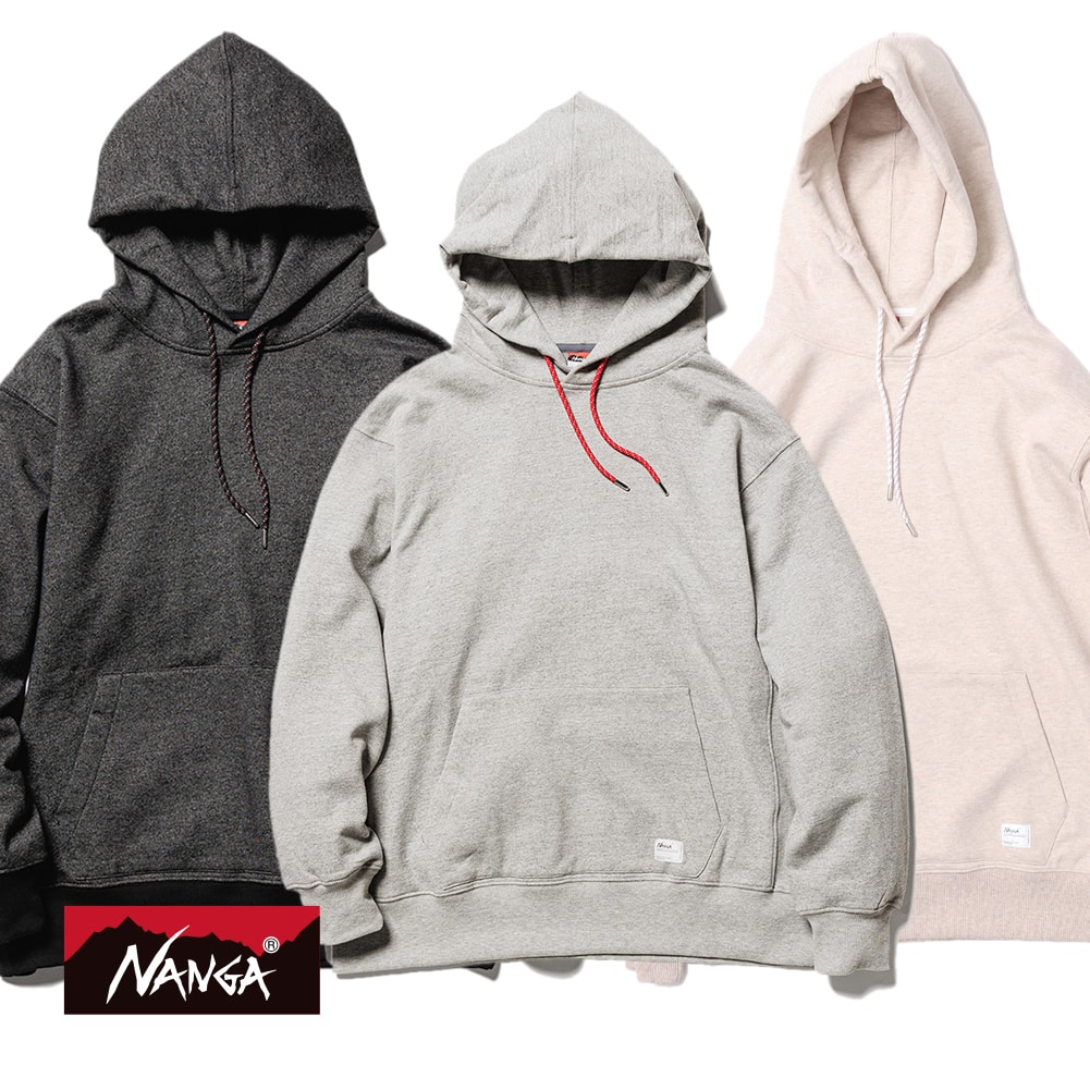 【返品交換送料無料】NANGA(ナンガ)ECO HYBRID SWEAT HOODIE(エコ ハイブリッド スウェット フーディー)パーカー プルオーバーパーカー アウトドア 無地 メンズ ユニセックス