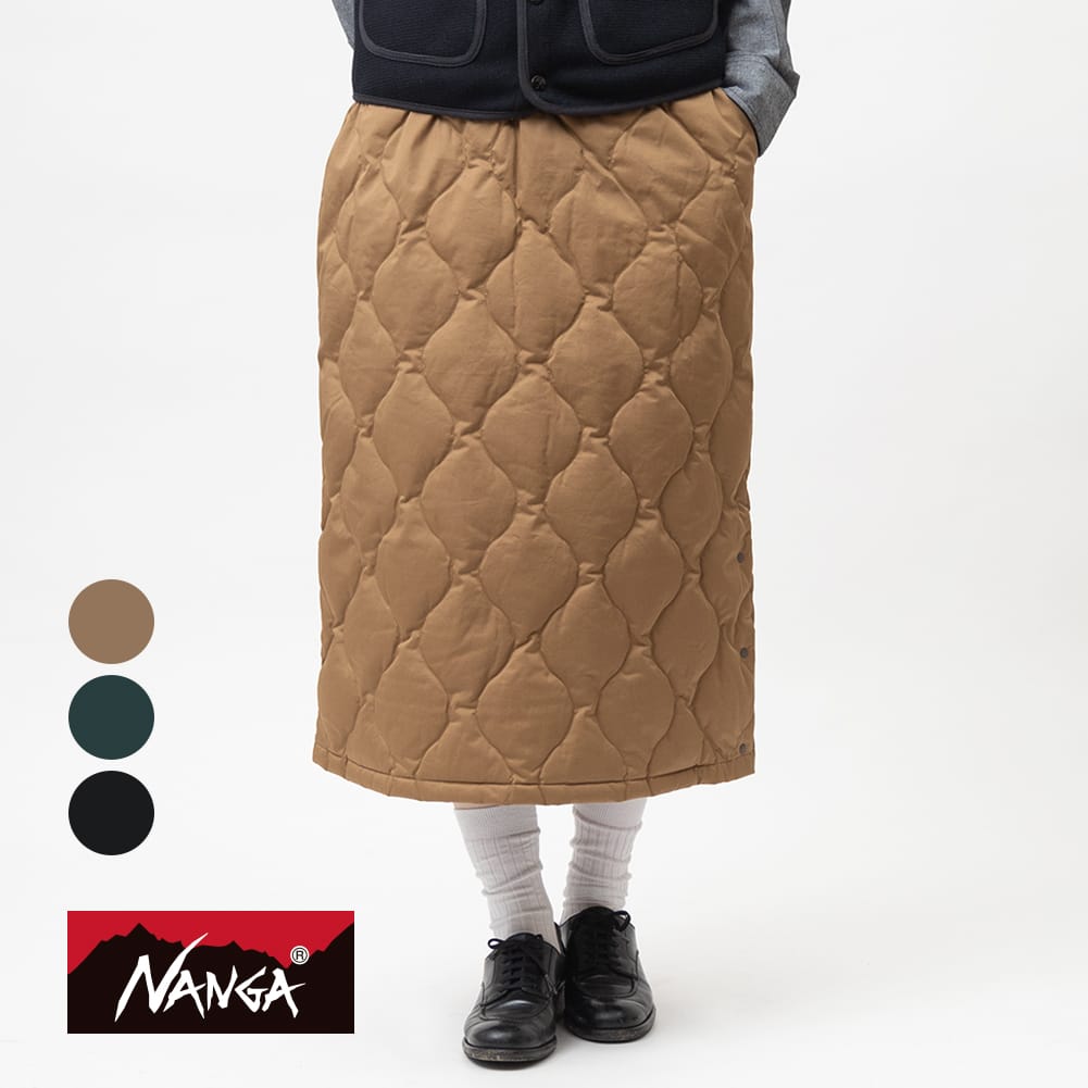 ナンガ NANGA COTTON ONION QUILT DOWN SKIRT コットンオニオンキルトダウンスカート ダウンスカート ダウン スカート HOME ホーム