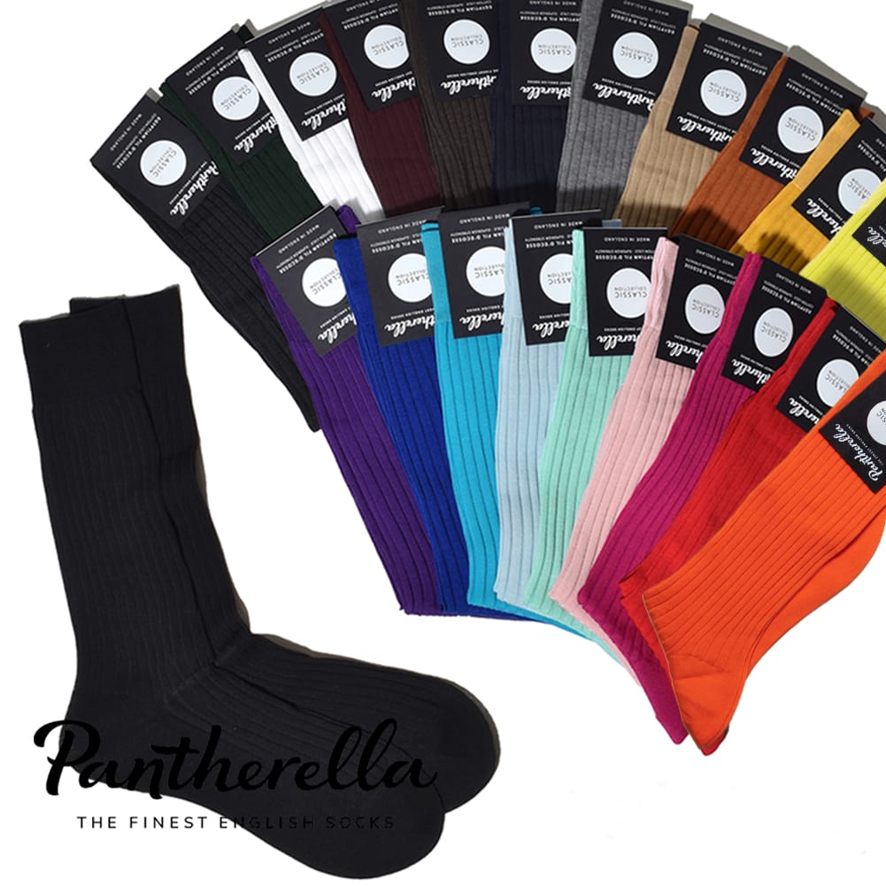 メール便対応 PANTHERELLA(パンセレラ)/COTTON RIB SOCKS(コットン リブ ソックス)/別注色 メンズ 靴下 5×3リブ ビジネスソックス 5614 MENS