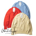 【10％OFFクーポン対象】【返品交換送料無料】Olde H＆Daughter(オールド エイチ アンド ドーター)/AGED CASHMERE V NECK C/D(エイジド カシミヤ Vネック カーディガン)/ニット メンズ レディース ユニセックス BK041