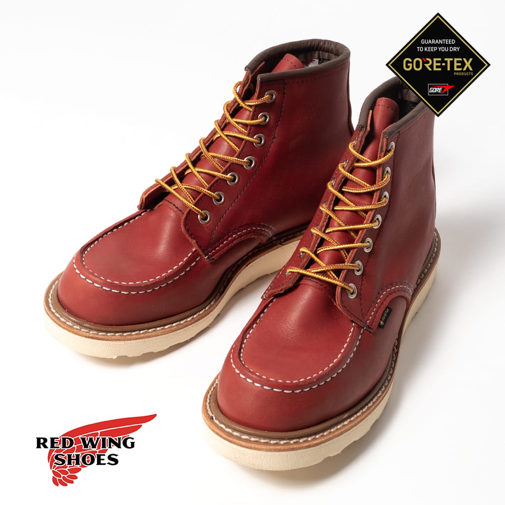 【返品交換送料無料】RED WING(レッドウィング)6"CLASSIC MOC GORE-TEX 8864(6インチクラシックモック ゴアテックス)#8864 Dワイズ 防水透湿 ブーツ ワークブーツ 犬タグ アイリッシュセッター