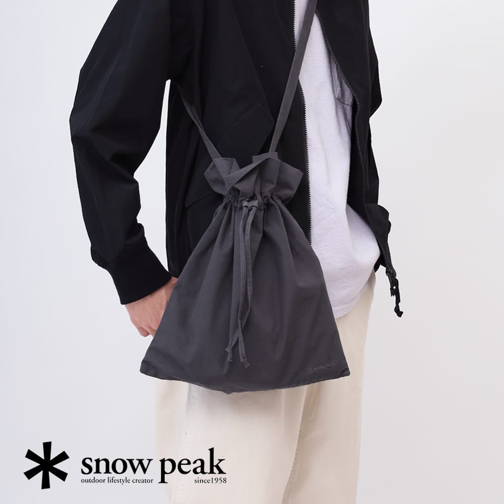 snowpeak(スノーピーク)/Natural Dyed Recycled Cotton MultiBag(ナチュラル ダイ リサイクル コットン マルチ バッグ)/トートバッグ 巾着 ポーチ トラベル アウトドア