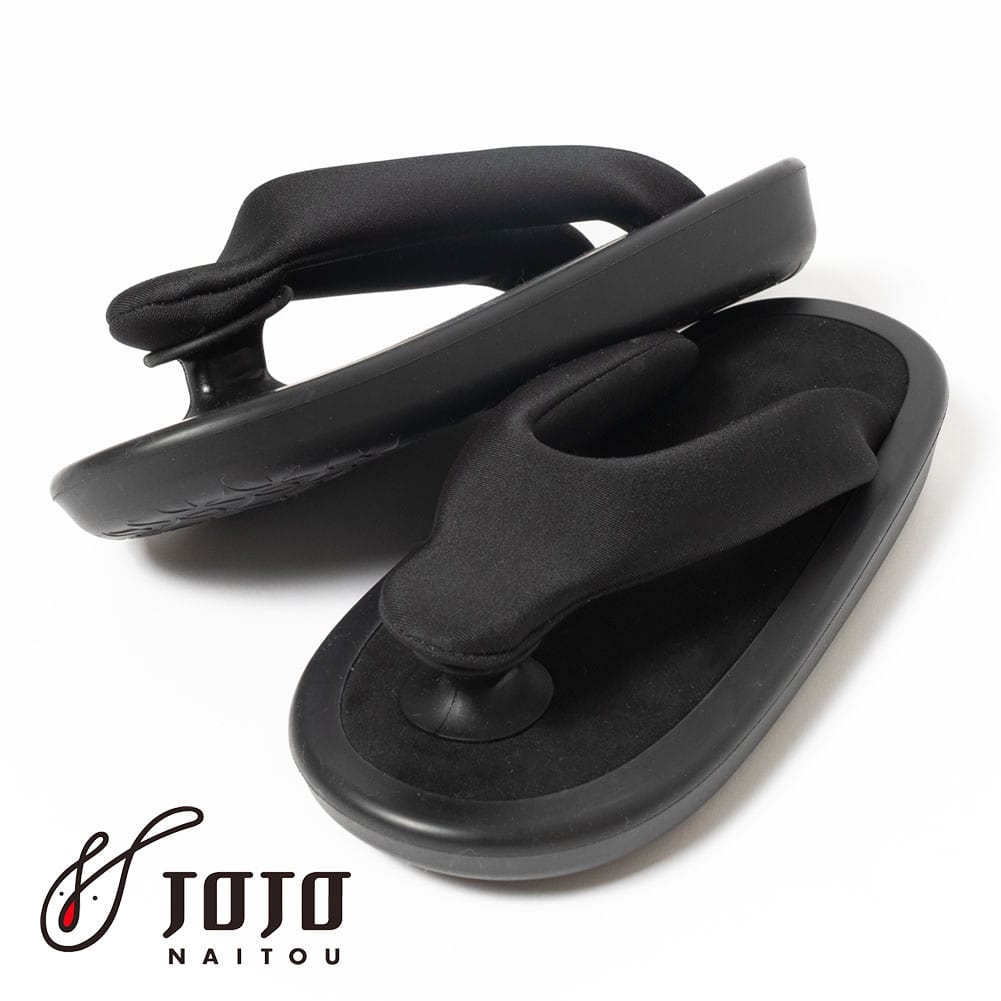 【返品交換送料無料】】JOJO Naitou ジョジョ ない藤 サンダル オールブラック 草履 ビーサン メンズ レディース CLASSICS 定番 BEACH SANDAL