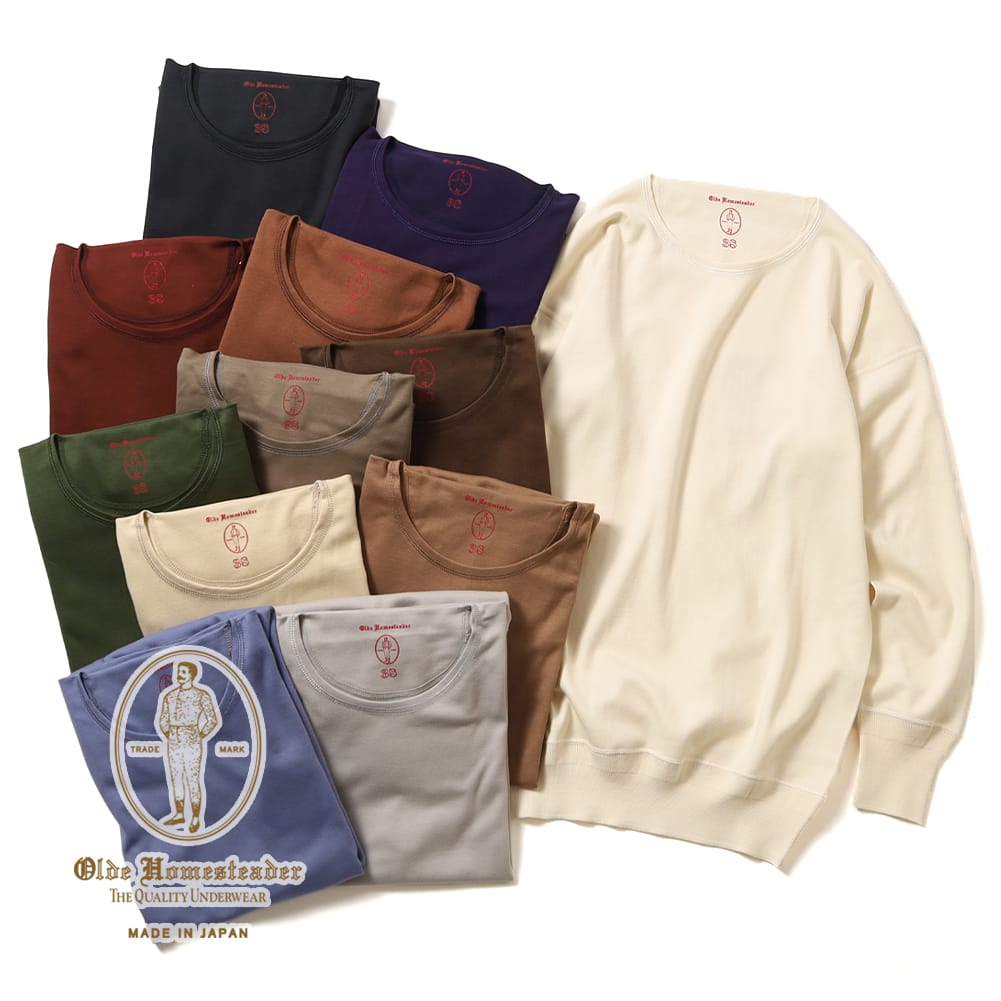 【500円OFFクーポン対象】【返品交換送料無料】Olde Homesteader(オールドホームステッダー) CREW NECK LONG SLEEVE(クル...