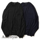 【10%OFFクーポン対象】【返品交換送料無料】Ameriyas(アメリヤス)メリノウール110% 長袖Tシャツ アンダーウェア 肌着 オールシーズン 洗濯可
