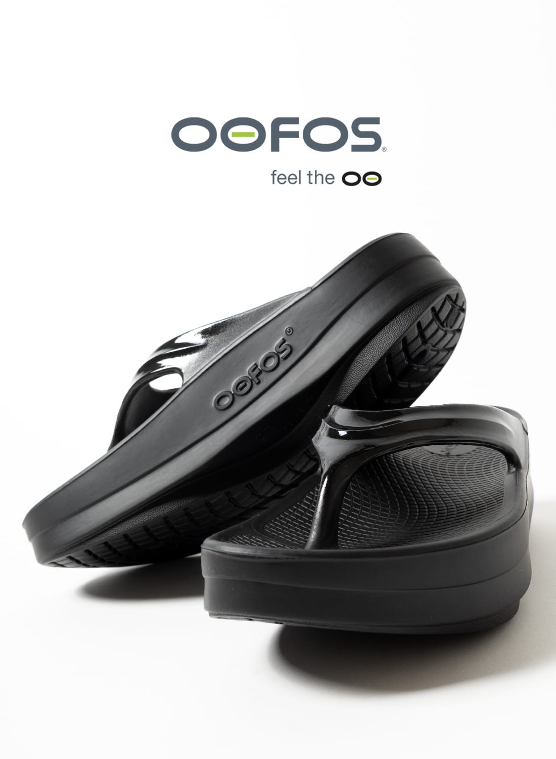 【返品交換送料無料】OOFOS ウーフォス レディース OOmega ウーメガ Black White a-200044 ブラック 黒 ホワイト 白