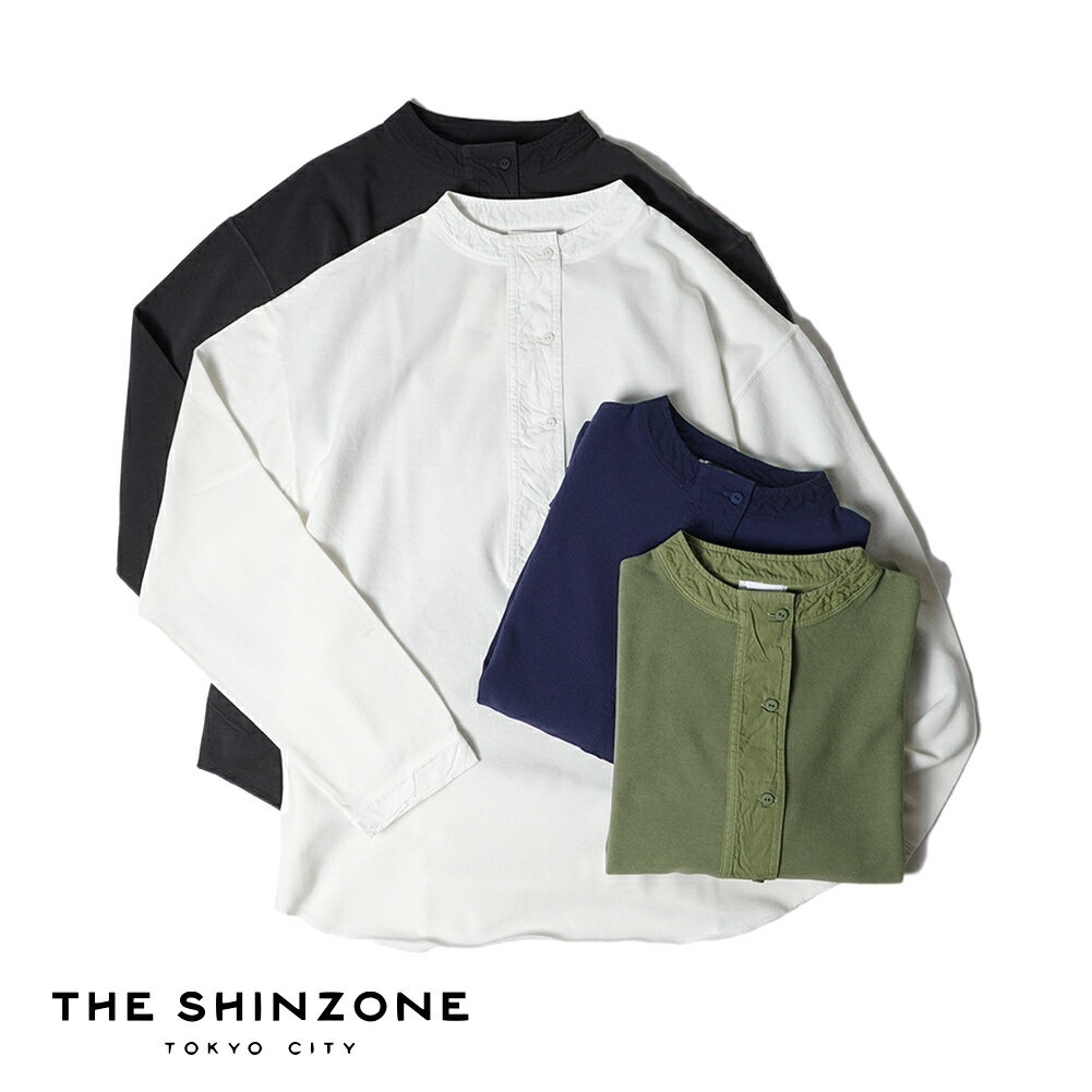 【P10倍】Shinzone MILITARY HENLEY PULLOVER シンゾーン ミリタリー ヘンリー プルオーバー ヘンリーネック 23SMSCU07