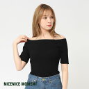 【500円OFFクーポン対象】【返品交換送料無料】NICENICE MOMENT(ナイスナイス モーメント)/OPEN SHOULDER SHELL(オープン ...