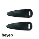 heyep(ヘイップ)/Faux Leather Hair Clips-2-Piece Set(フェイク レザー ヘアー クリップ 2ピース セット)/ヘアアクセサリー ヘアアレンジ ヘアピン ギフト hp03925