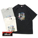 【返品交換送料無料】NANGA(ナンガ)ECO HYBRID TEE(エコハイブリッドティー)(FAM PT) 25SS Tシャツ 半袖 クルーネック プリント...