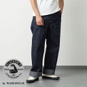 【返品交換送料無料】John Gluckow by WAREHOUSE(ジョングラッコー バイ ウエアハウス)1910s Netmaker's Trousers(1910s ネットメーカーズ トラウザーズ)デニム デニムパンツ ワークパンツ ヴィンテージ リプロダクト セルヴィッチ 巻き縫い 巻きパンツ
