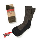 メール便対応 RED WING(レッドウィング)DEEP TOE-CAPPED CREW (ディープトゥキャップドクルー)ソックス 靴下 アメリカ製 オールシーズン ブーツソックス ウール混 耐摩耗性 耐久性 メンズ レディース ユニセックス