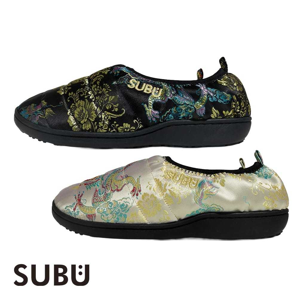 【返品交換送料無料】SUBU (スブ) DOTS VAMP CHINADRESS (ドッツ ヴァンプ チャイナドレス) 冬サンダル 冬用ルームシューズ スリッパ...