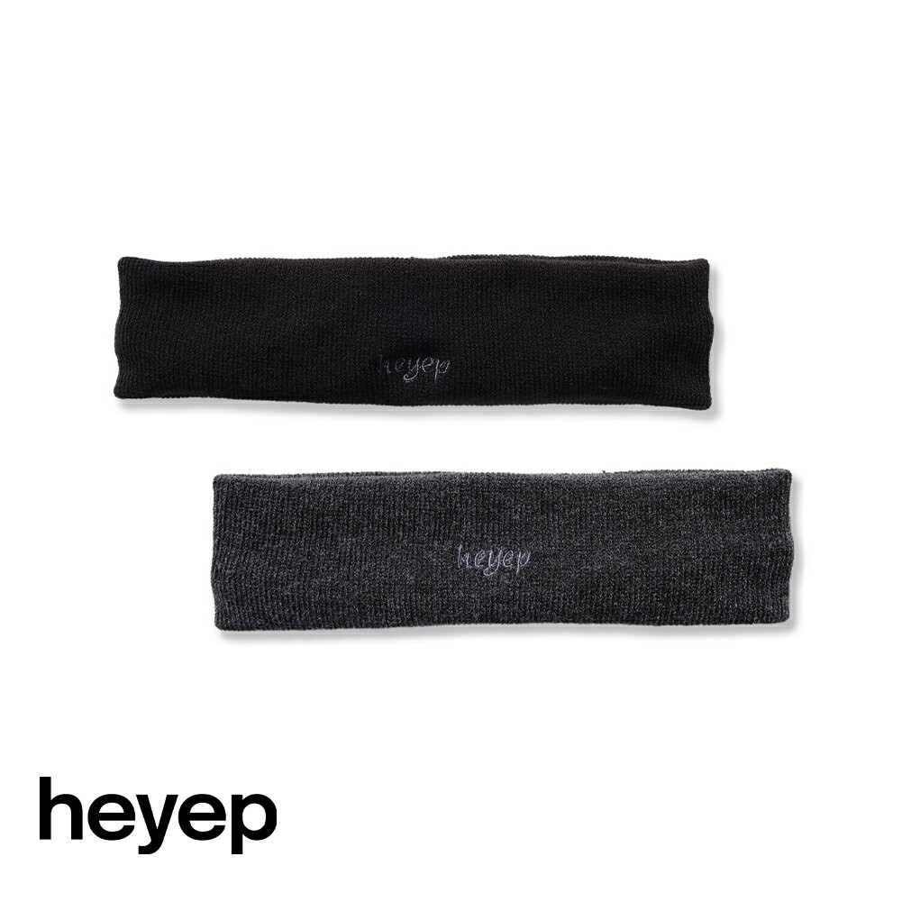 heyep(ヘイップ)/Knit Logo Hairband(ニットロゴヘアバンド)/ヘアアクセサリー ヘッドバンド ヘアアレンジ ギフト