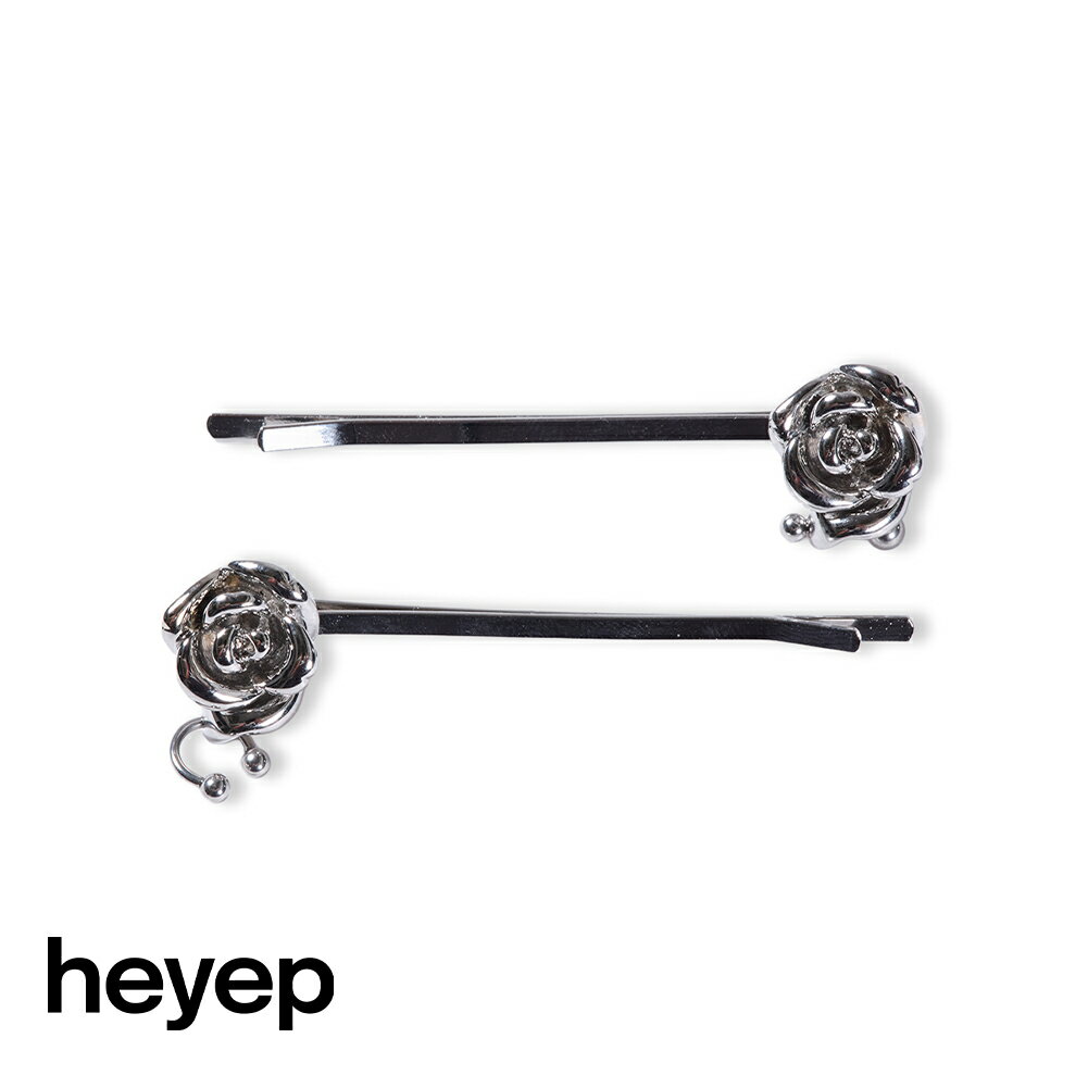 heyep(إå)/Rose Charm Hair Pins - 2 Piece Set(㡼إԥ)/إ ץ ⡼ إ...